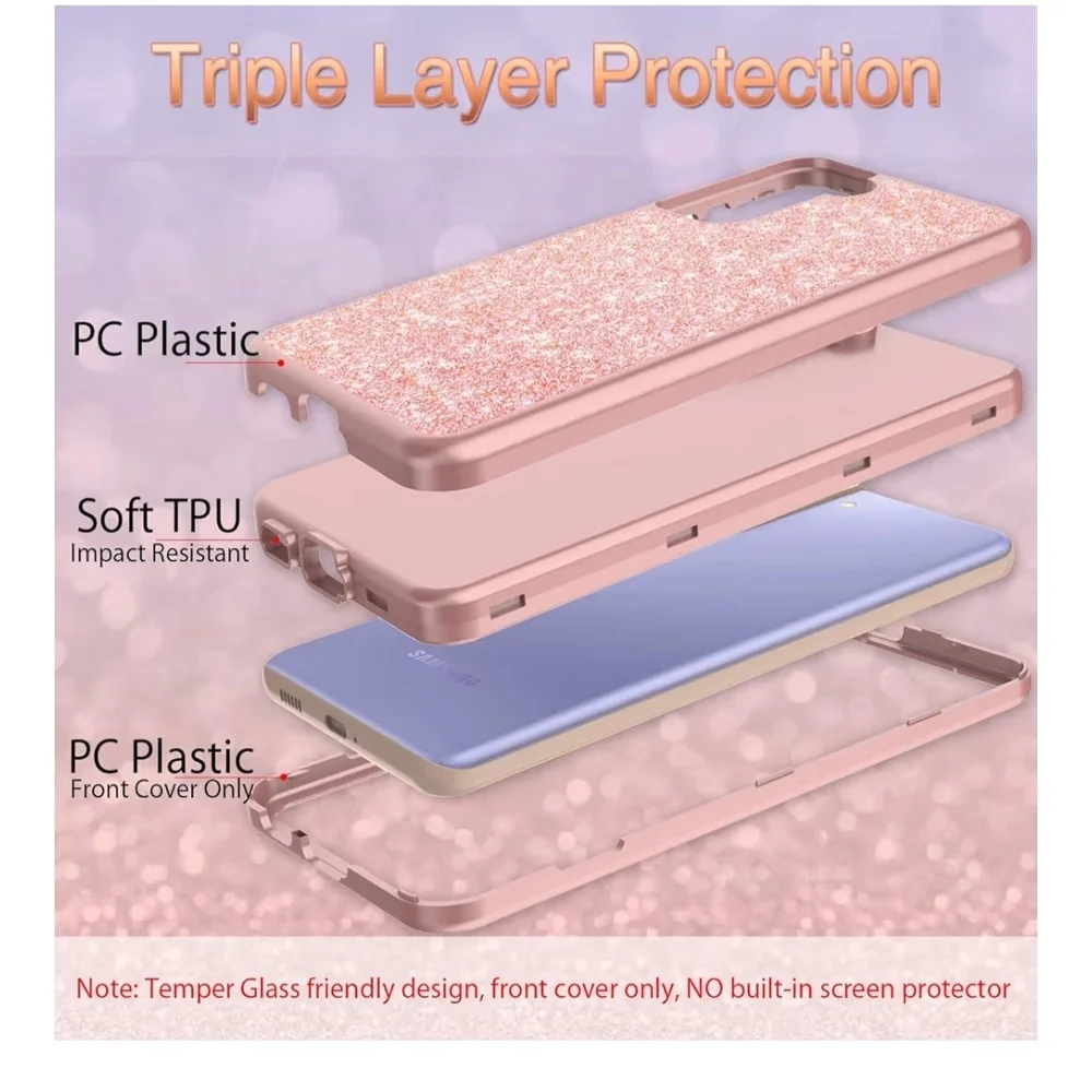 Pink Full Protective Case for Samsung Galaxy S21 6.2 inch